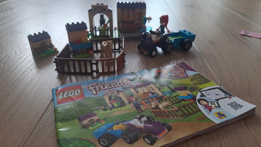 Lego Friends 41361 Mia's Veulenstal - Compleet zonder doos, Ophalen of Verzenden, Zo goed als nieuw, Complete set, Lego