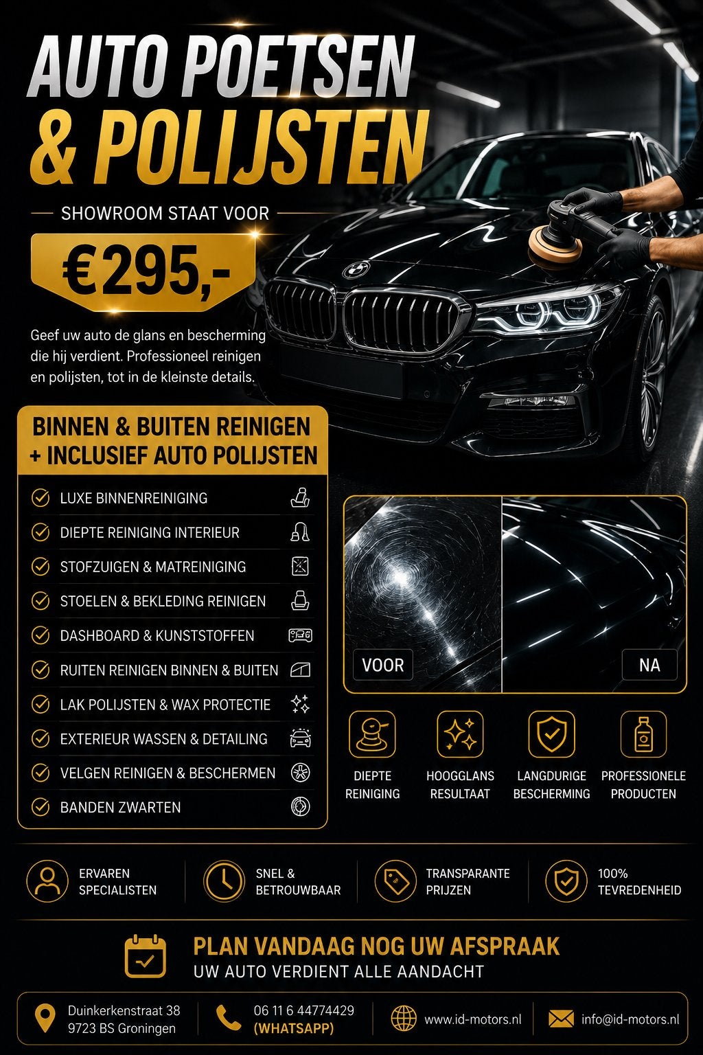 PROFESSIONELE AUTO DETAILING  AUTO POLIJSTEN & INTERIEUR, Geurverwijdering