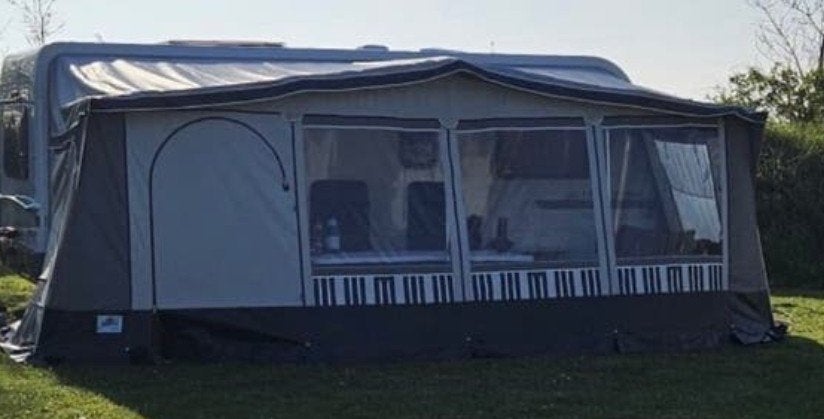 Brand Safir Aero voortent maat 11 met luifel, Caravans en Kamperen, Voortenten en Luifels, Ophalen, Gebruikt, Brand