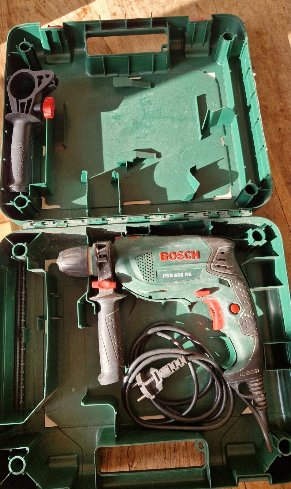 Bosch PSB 650 RE Klopboormachine met koffer, Variabele snelheid, Ophalen, Boormachine, Gebruikt