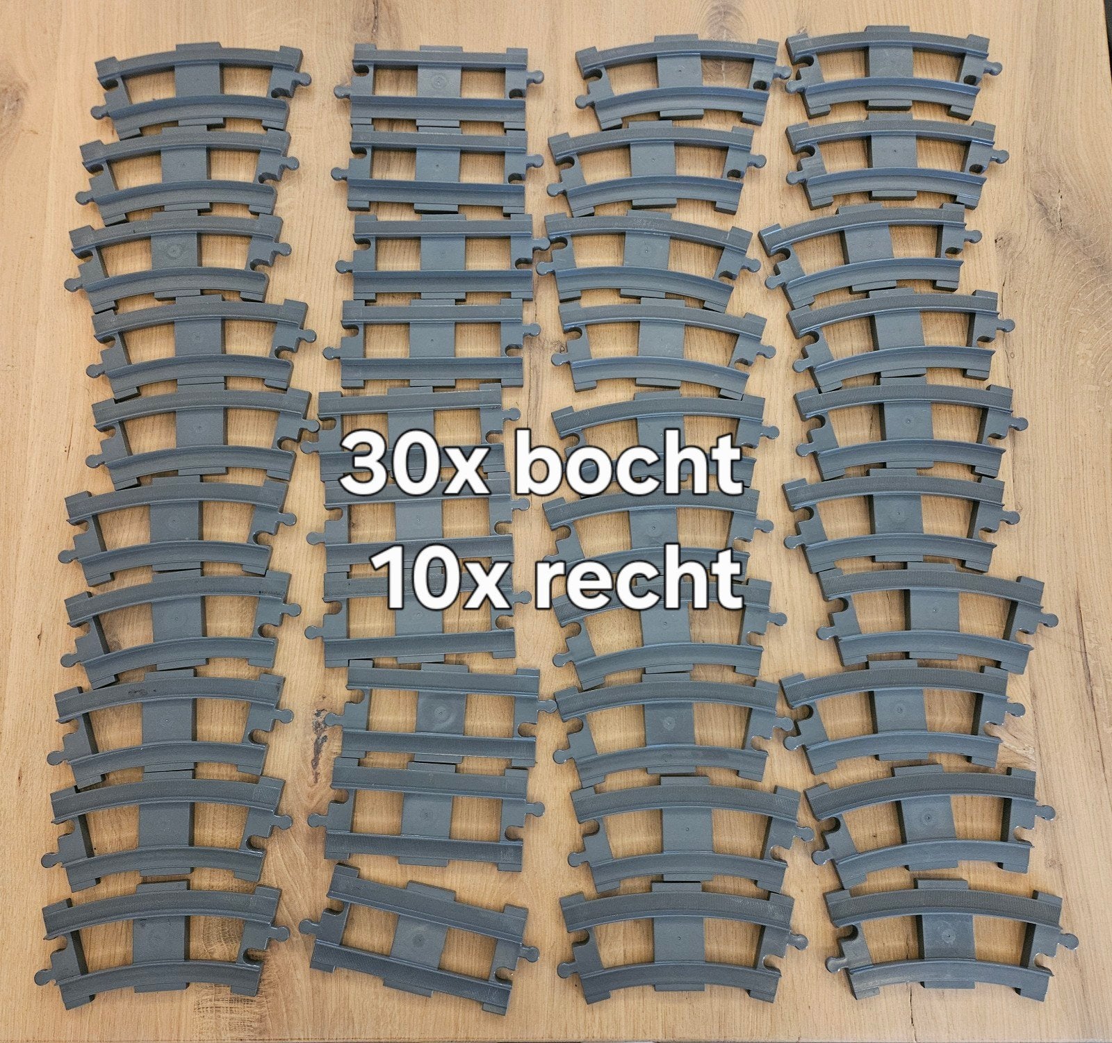 Duplo trein rails grijs 40 stuks, Kinderen en Baby's, Speelgoed | Duplo en Lego, Ophalen of Verzenden, Duplo