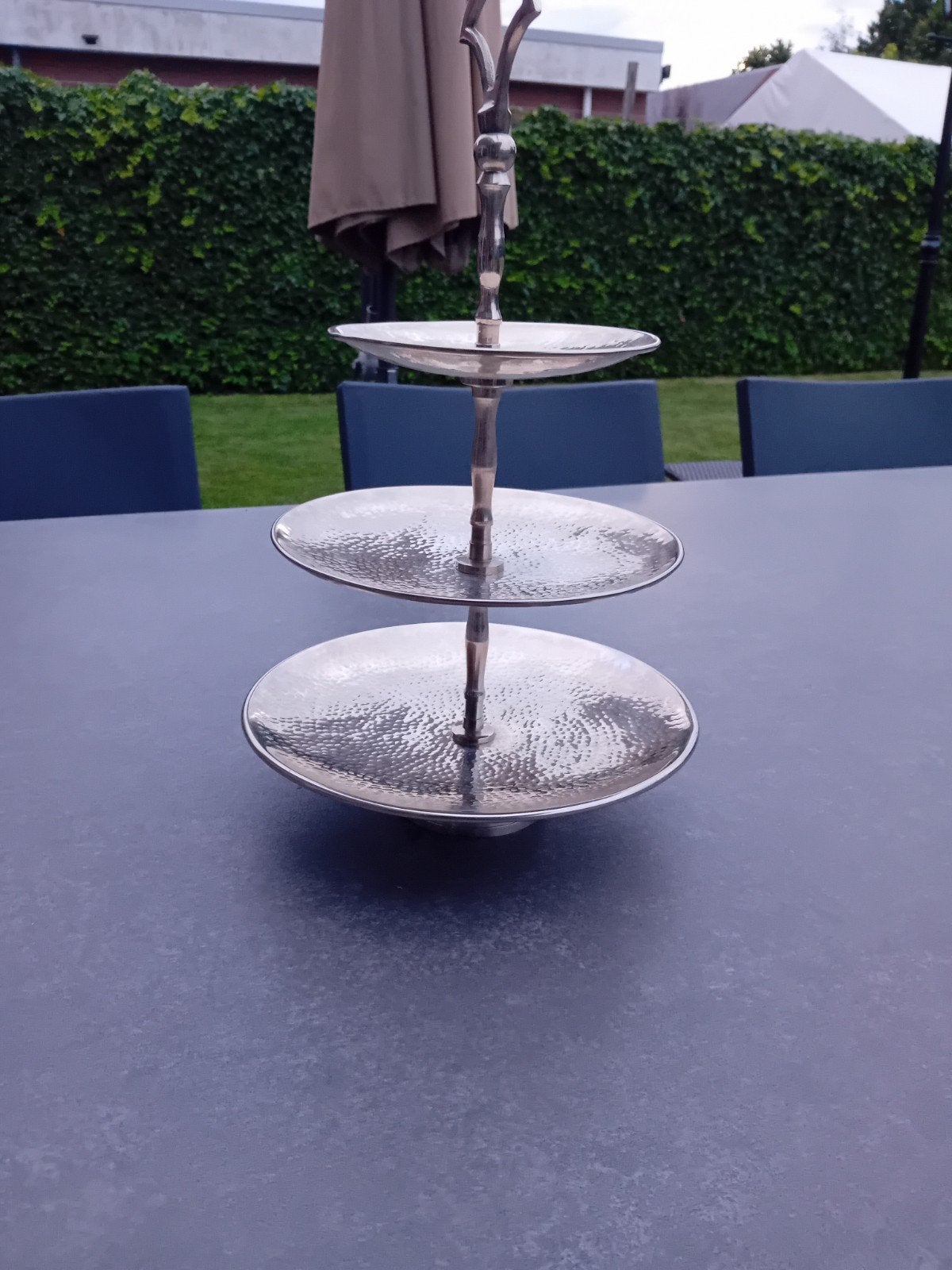 Etagère  zilver gratis af te hale lo 009, Ophalen of Verzenden, Zo goed als nieuw
