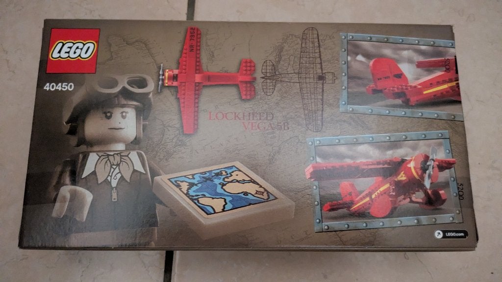 Lego - Amelia Earhart Tribute - 40450, Overige thema's, Lego, Nieuw, Ophalen of Verzenden