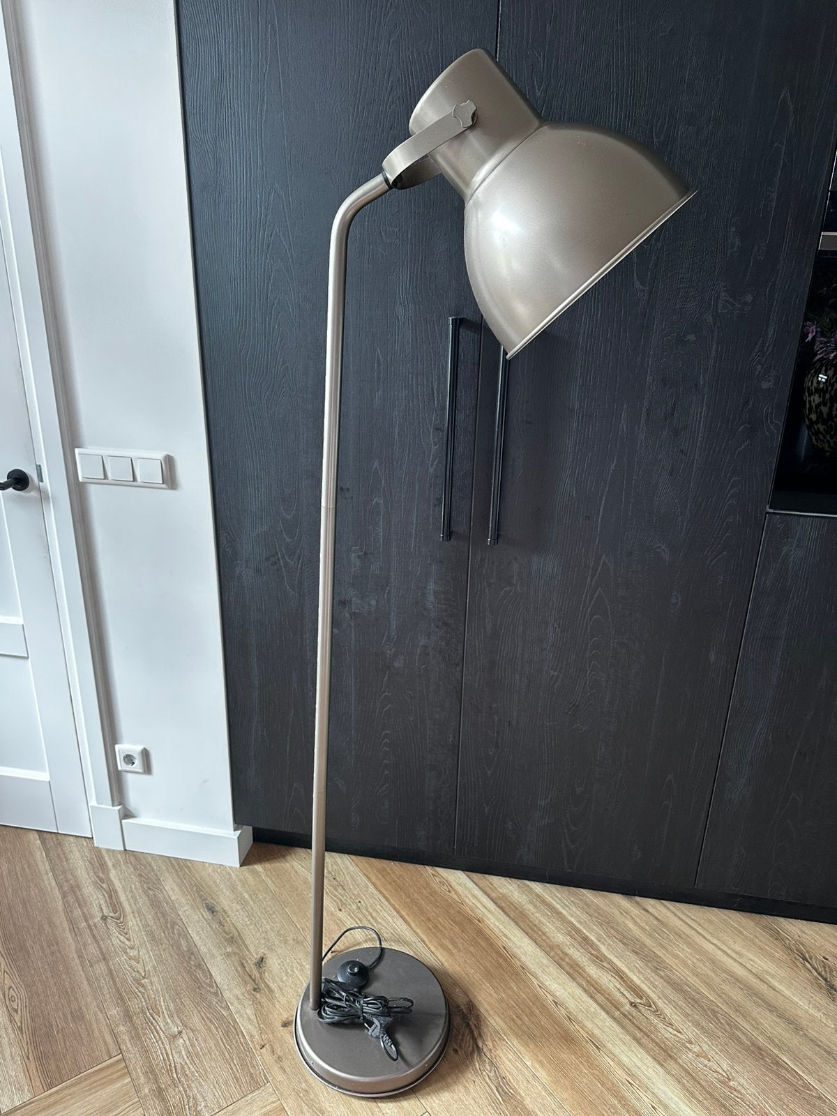 Hektar staande lamp brons, Huis en Inrichting, Lampen | Vloerlampen, Ophalen, Gebruikt, 150 tot 200 cm