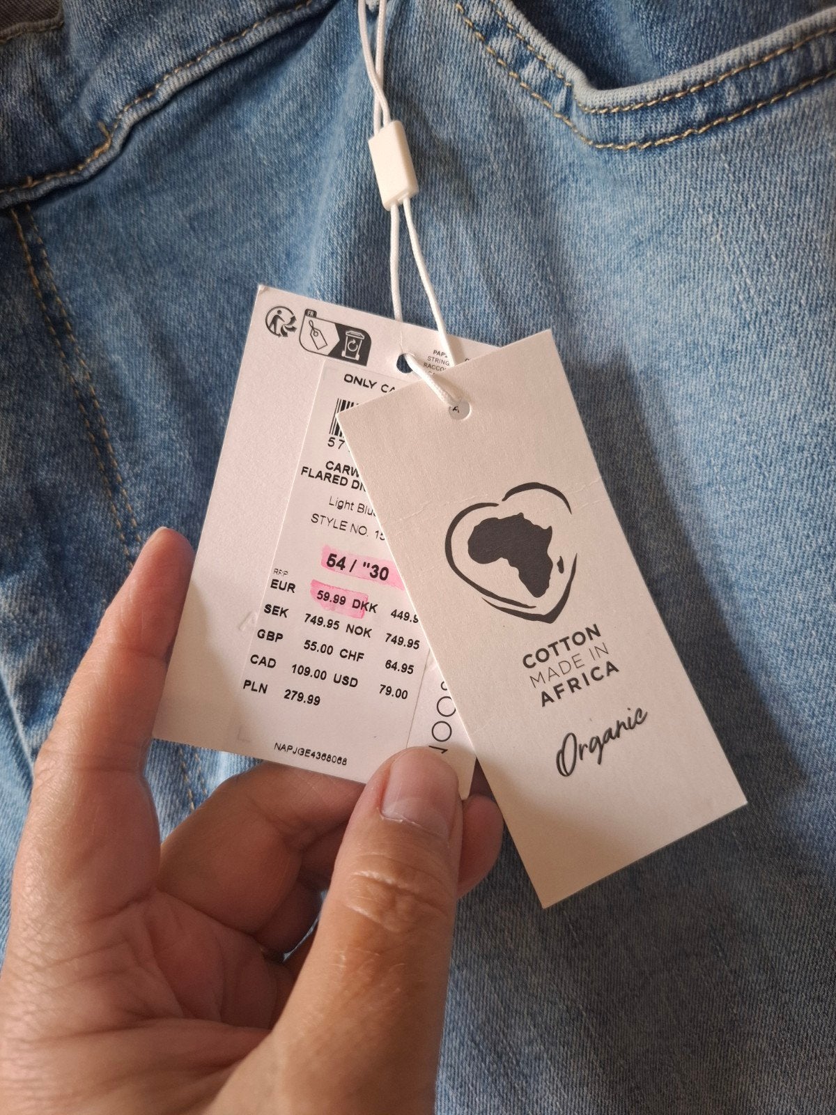 Only Carmakoma Willy High Waist Flared Jeans - Maat 54/30, Customerservice@bestseller.com, Blauw, Nieuw, Ophalen of Verzenden
