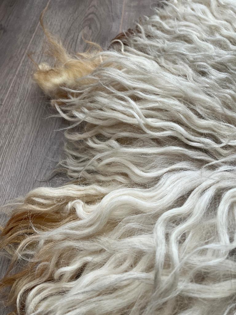 Schapenvacht wit/beige, Ophalen of Verzenden, Zo goed als nieuw