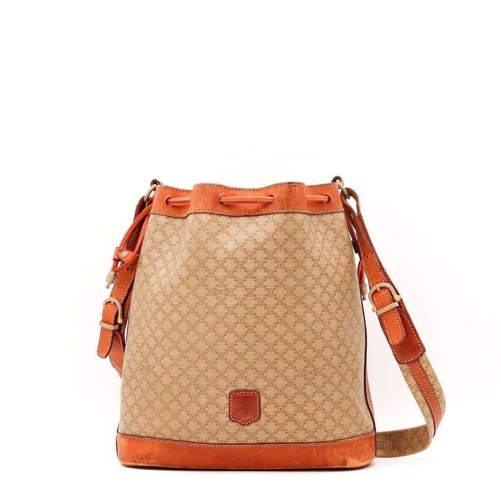 Céline Macadam beige 24x29x15 cm bucket tas
