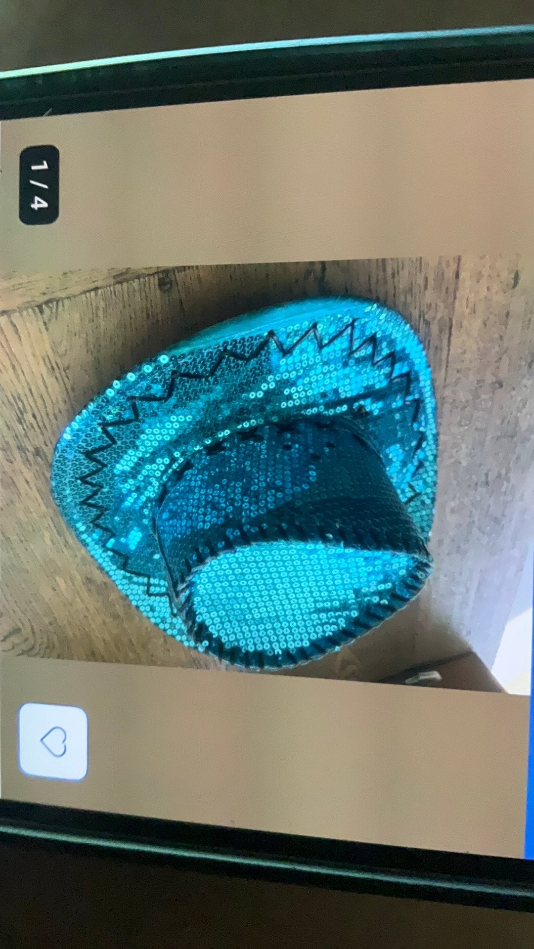 Leuke blauwe glitterhoed met stola, Ophalen, Zo goed als nieuw, Versiering