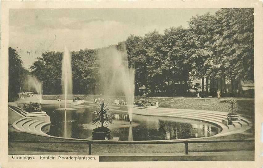 300-014-037 Groningen Fontein Noorderplantsoen, Verzenden, Voor 1920, Groningen