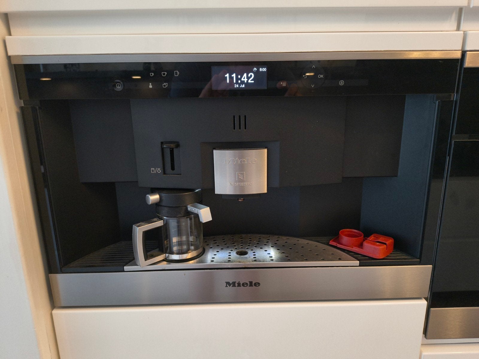 Miele Nespresso inbouw apparaat, Ophalen, Niet werkend, Inbouw, 85 tot 90 cm