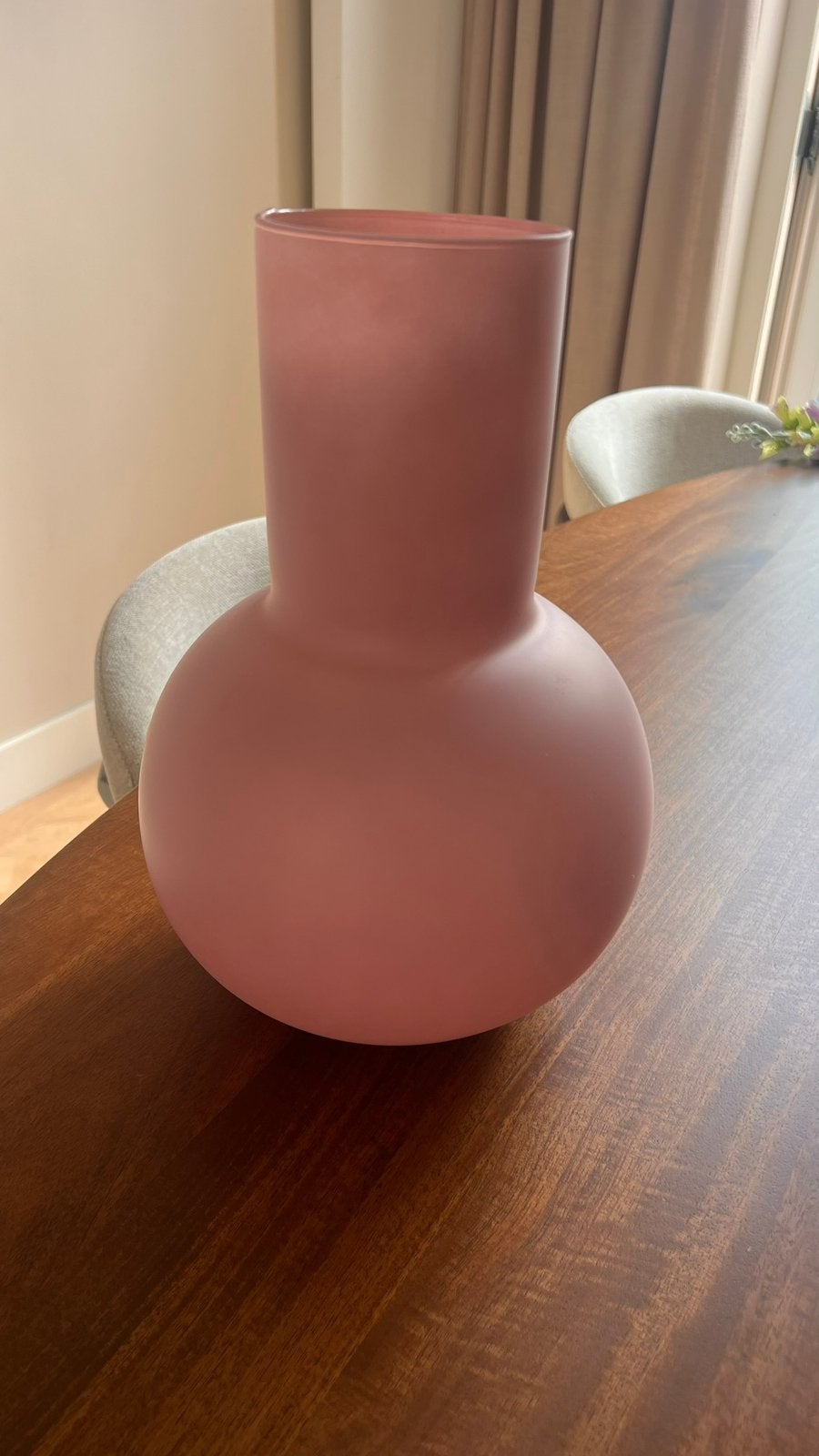 Bloemen vaas, Ophalen of Verzenden, Zo goed als nieuw, Glas