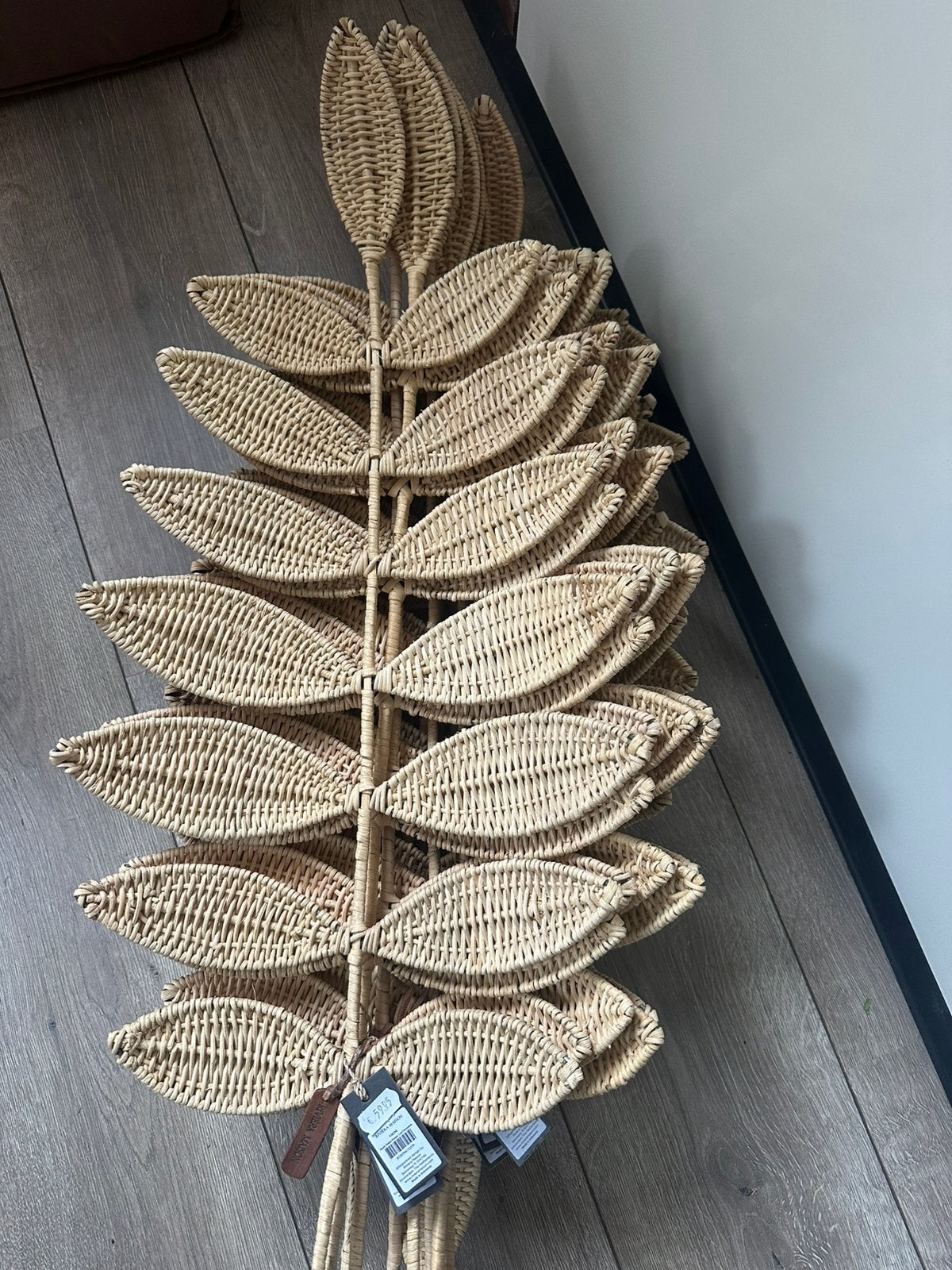 10 nieuwe Rivièra Maison (wand)decoratie rotan bladeren, Huis en Inrichting, Woonaccessoires | Wanddecoraties, Ophalen, Nieuw