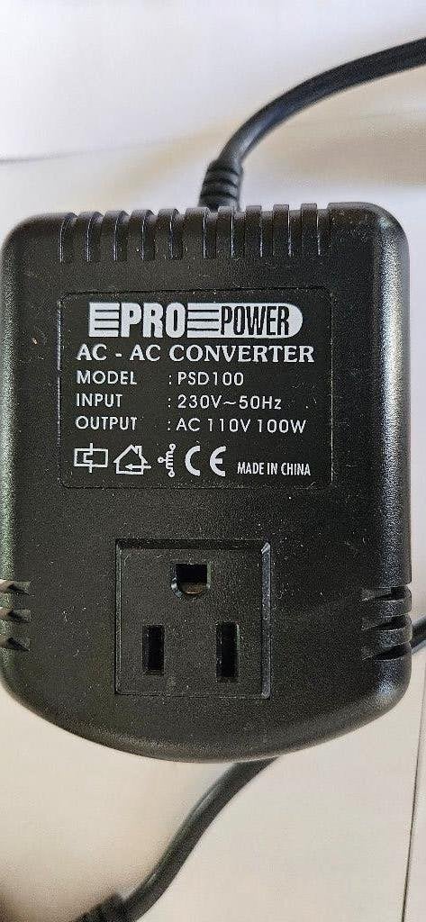 transformator /omvormer 230VAC naar 110VAC, Ophalen