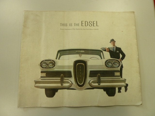 1958 Ford Edsel Zeer Grote Prestige Brochure USA, Ophalen of Verzenden, Gelezen, Overige onderwerpen