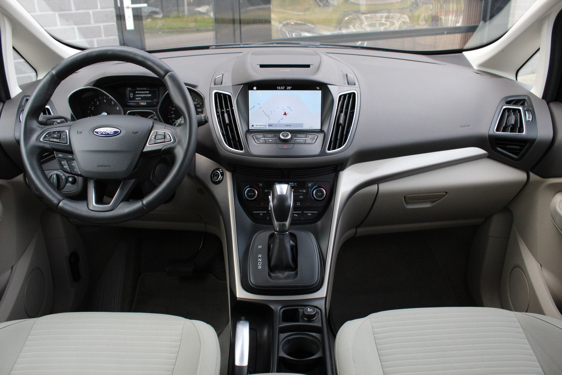 Ford C-MAX 1.5 Titanium / Keyless / Camera / Stoel/stuurverw, Auto's, 4 cilinders, Bedrijf, 1313 kg, 1500 kg