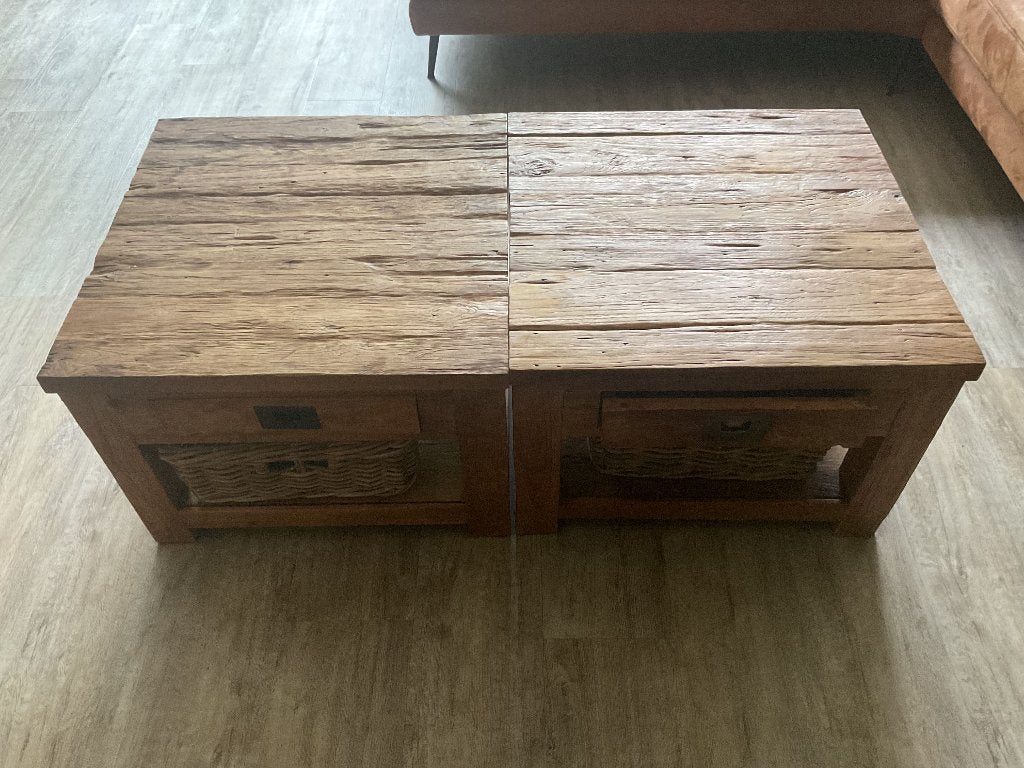 Salon/ bijzettafeltjes, Ophalen, Minder dan 45 cm, Vierkant, 55 tot 75 cm