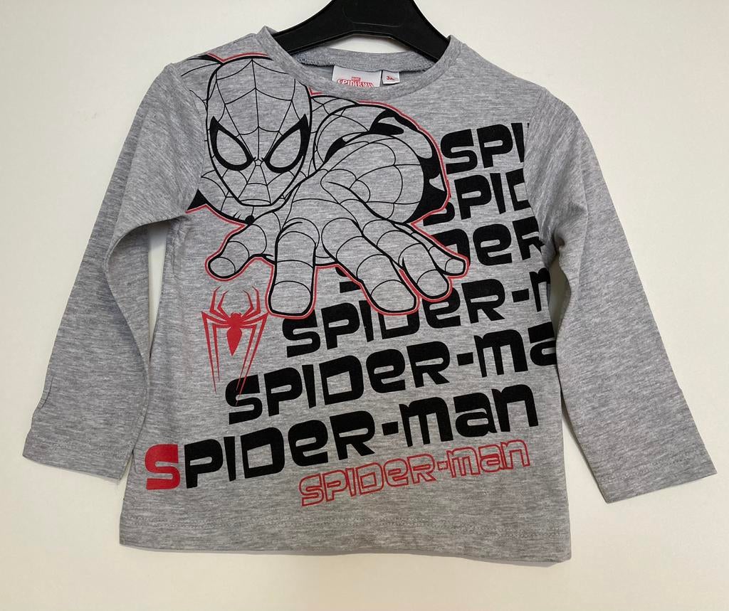 Nieuw Spider-Man marvel longsleeve grijs maat 128, Ophalen of Verzenden, Nieuw, Jongen, Shirt of Longsleeve