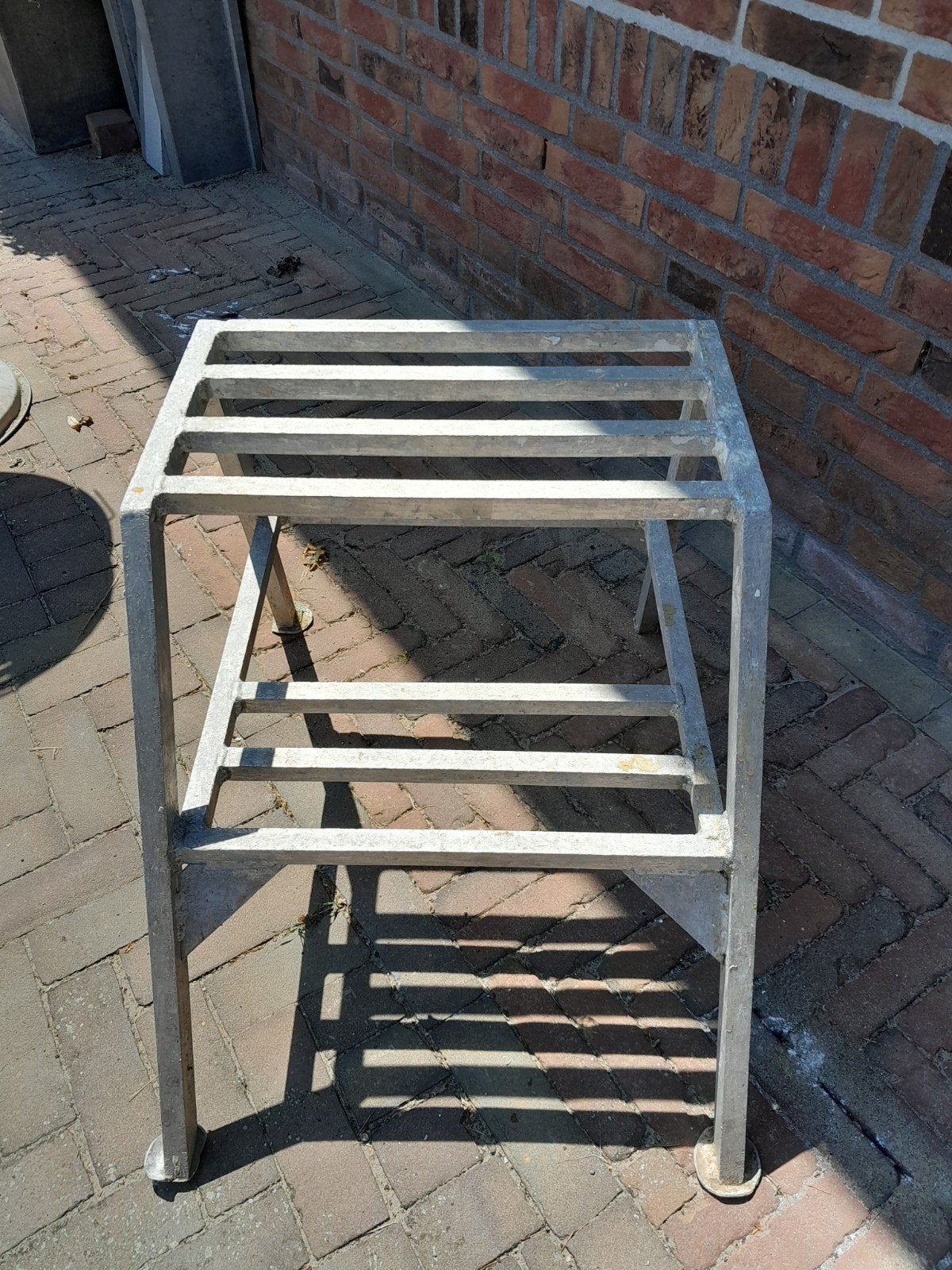 Aluminium werkplatform / steigerbok, Doe-het-zelf en Verbouw, Steigers, Ophalen, Gebruikt, Rolsteiger of Kamersteiger, Minder dan 2 meter