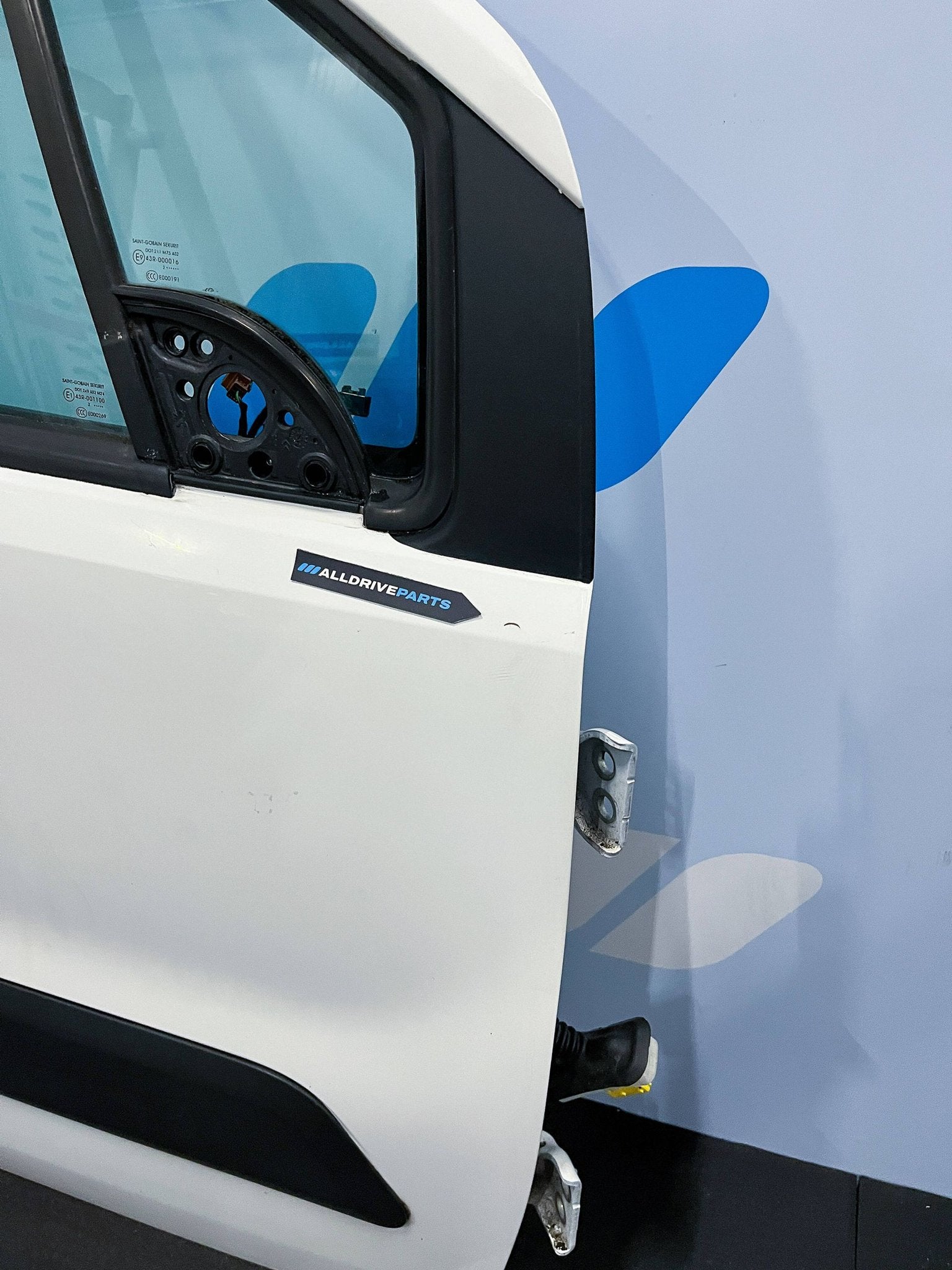 Peugeot Partner Citroen berlingo Voorportier rechts wit 9004, Gebruikt, -, Deur, -