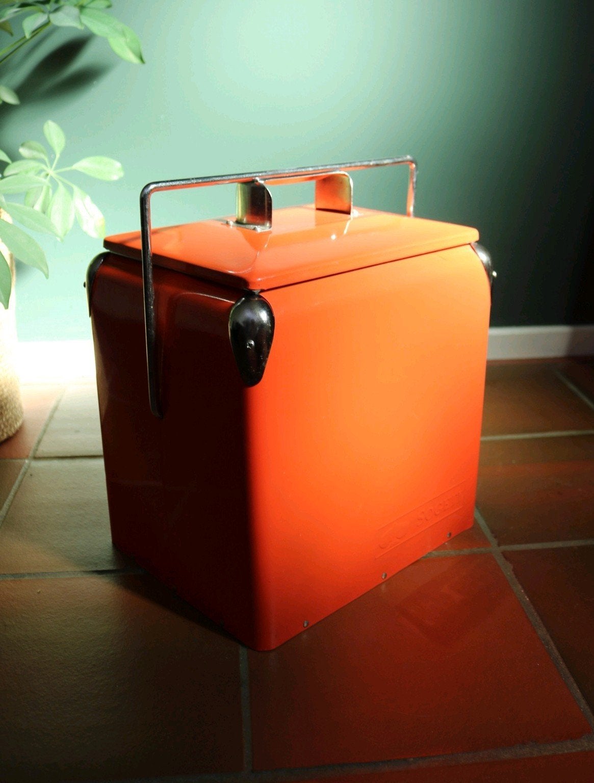 Vintage Sogeti Passieve Koelbox oranje, Ophalen