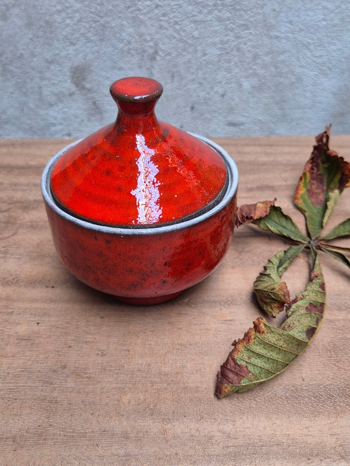 Vintage dekselpotje / suikerpot – Hannie Mein Keramiek, Antiek en Kunst, Ophalen of Verzenden