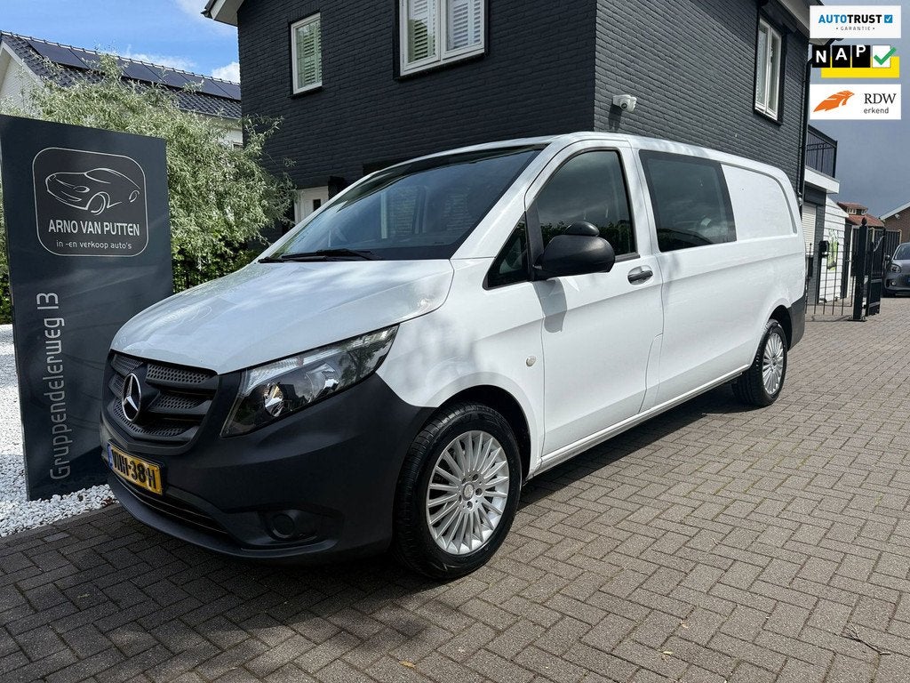 Mercedes-Benz Vito 114 CDI Extra Lang - Dubbele Cabine - Aut, Automaat, Gebruikt, Euro 6, 4 cilinders