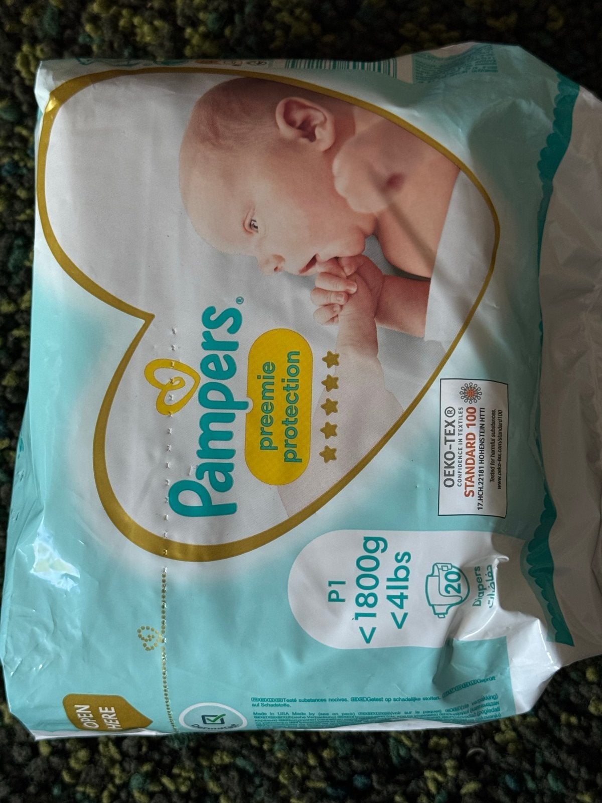 3x Pampers Preemie Protection luiers P1 (<1800g), Ophalen, Nieuw