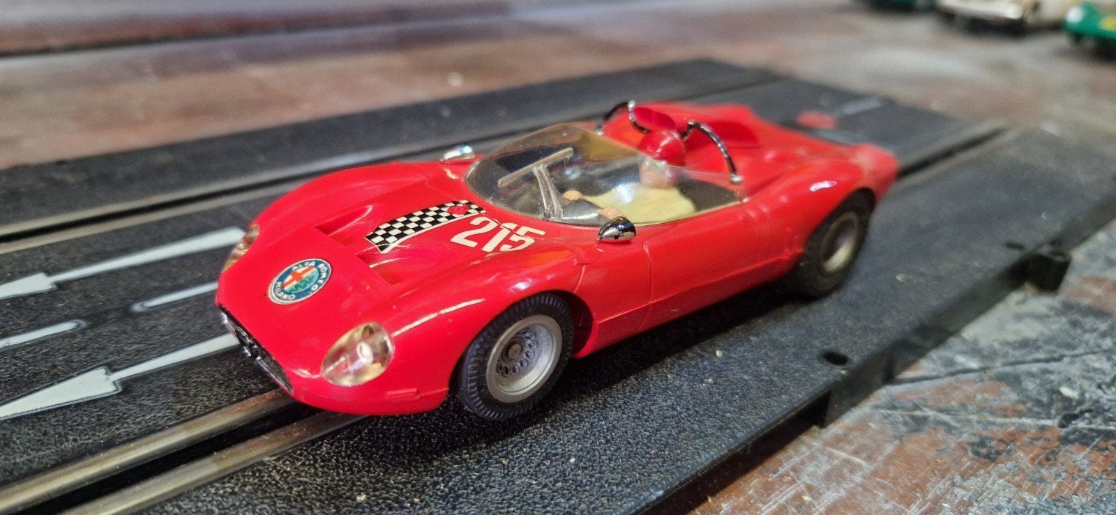 Fleischmann auto rallye 3211 alfaromeo slotcar., Ophalen of Verzenden, Auto