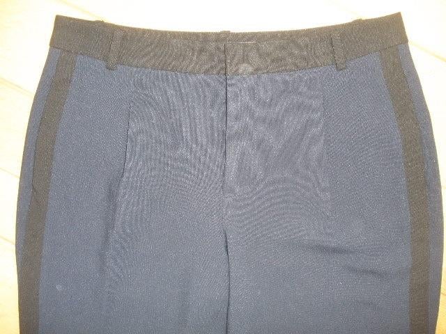ZARA Basic broek blauw zwarte streep maat M - nieuw -, Maat 38/40 (M), Blauw, Zara, Nieuw