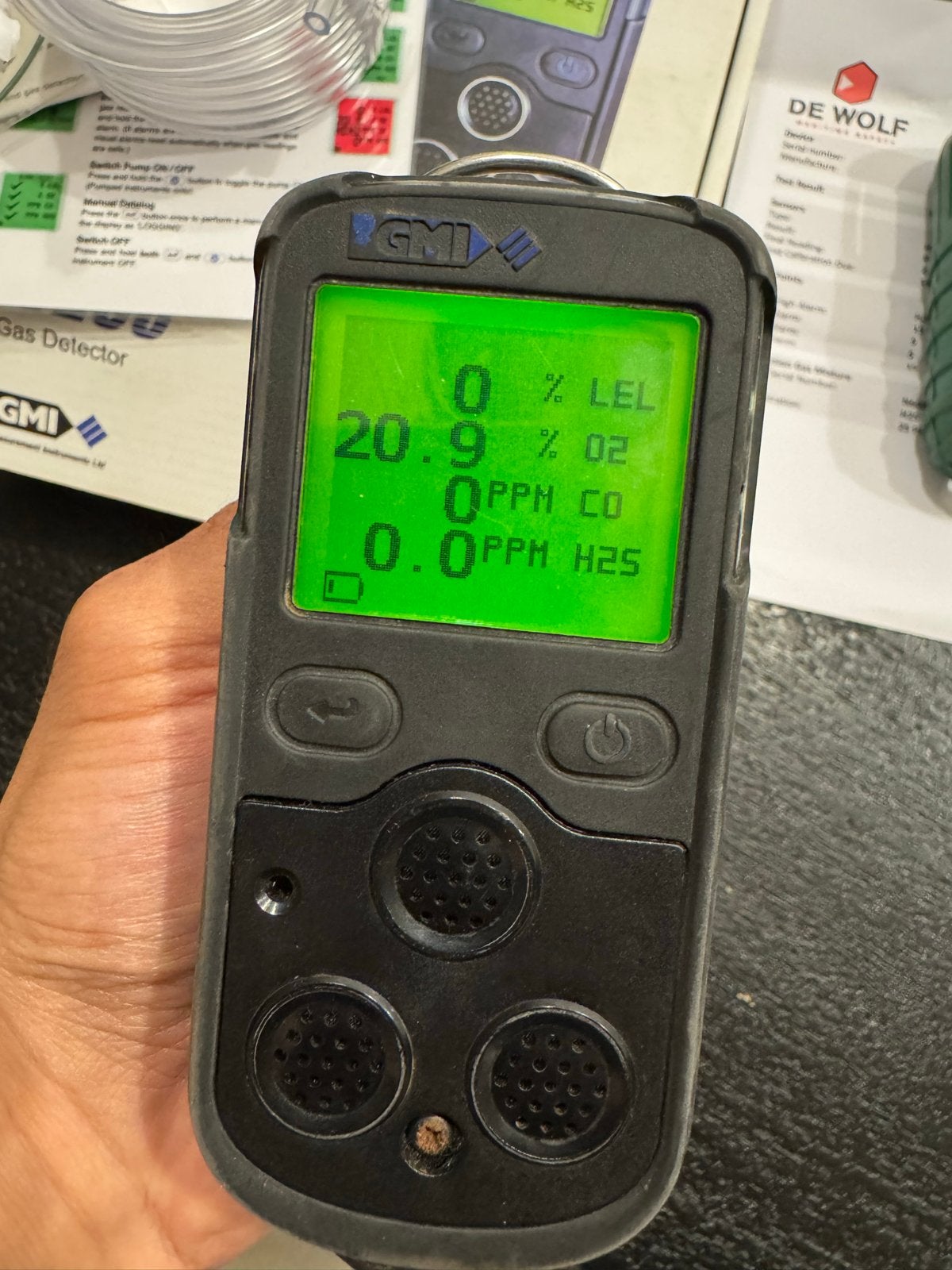 GMI PS200 Serie Gasdetector - LEL O2 CO H2S meter!, Ophalen of Verzenden, Zo goed als nieuw
