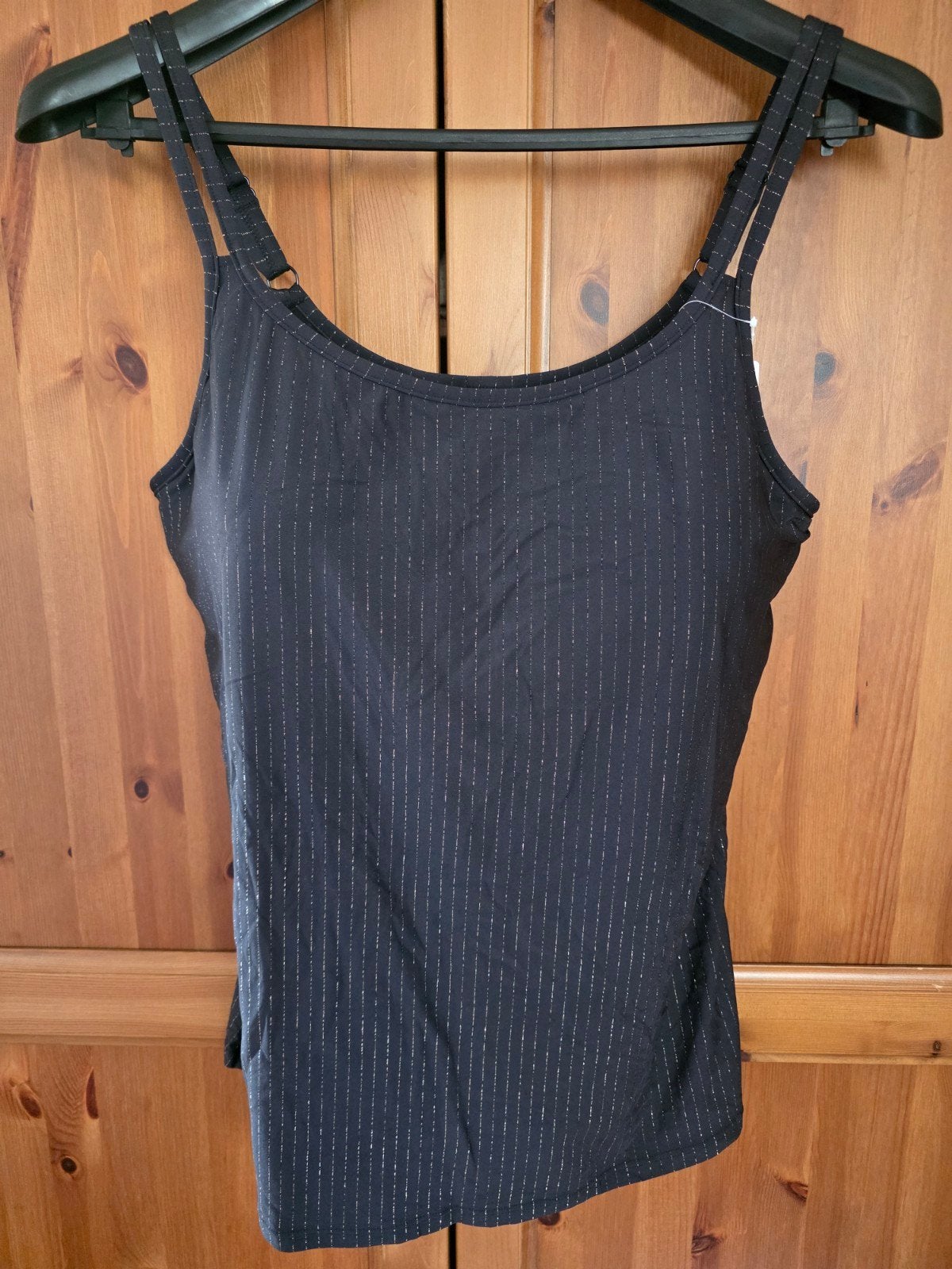 Amoena Prothese Hemd Glamour Top Zwart/Goud, Zwart, Nieuw, Ophalen of Verzenden, Zonder mouw