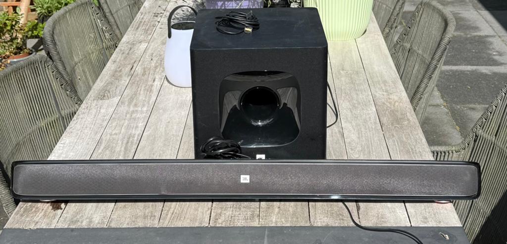 JBL SB400 Cinema Soundbar en draadloze Subwoofer, Ophalen of Verzenden, Bluetooth, Gebruikt