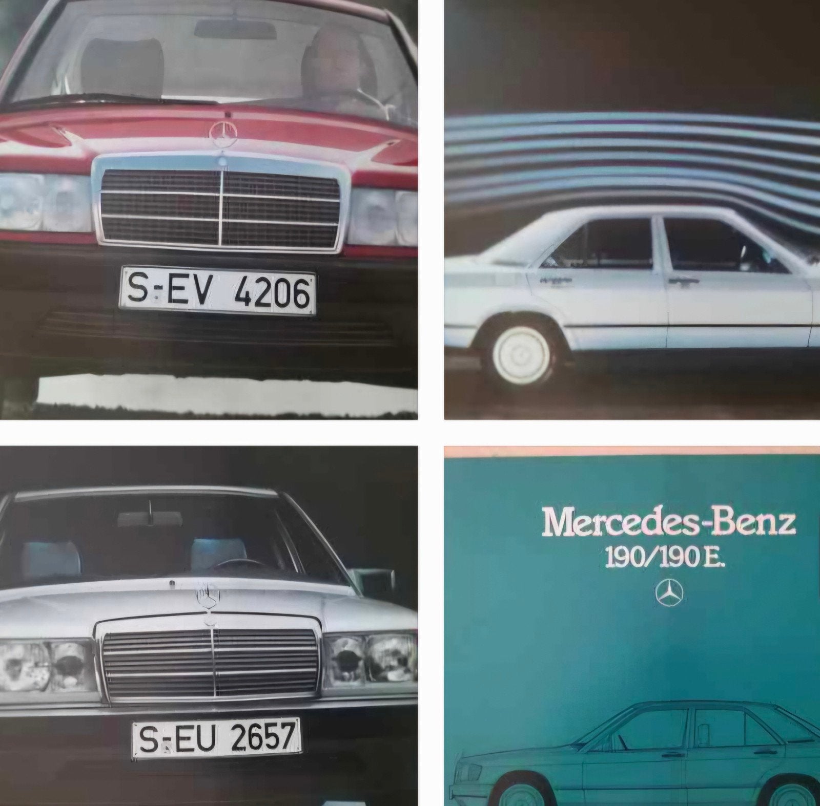 1984 Nederlands Mercedes 190 folder óók de luxe 190E Pullman, Ophalen of Verzenden, Zo goed als nieuw, Mercedes