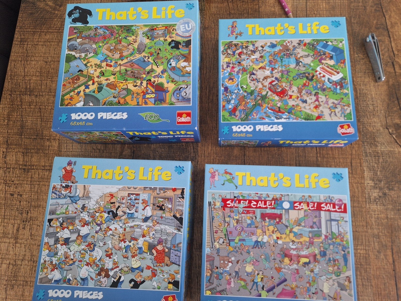 4x that's life puzzels, Ophalen of Verzenden, 500 t/m 1500 stukjes, Zo goed als nieuw
