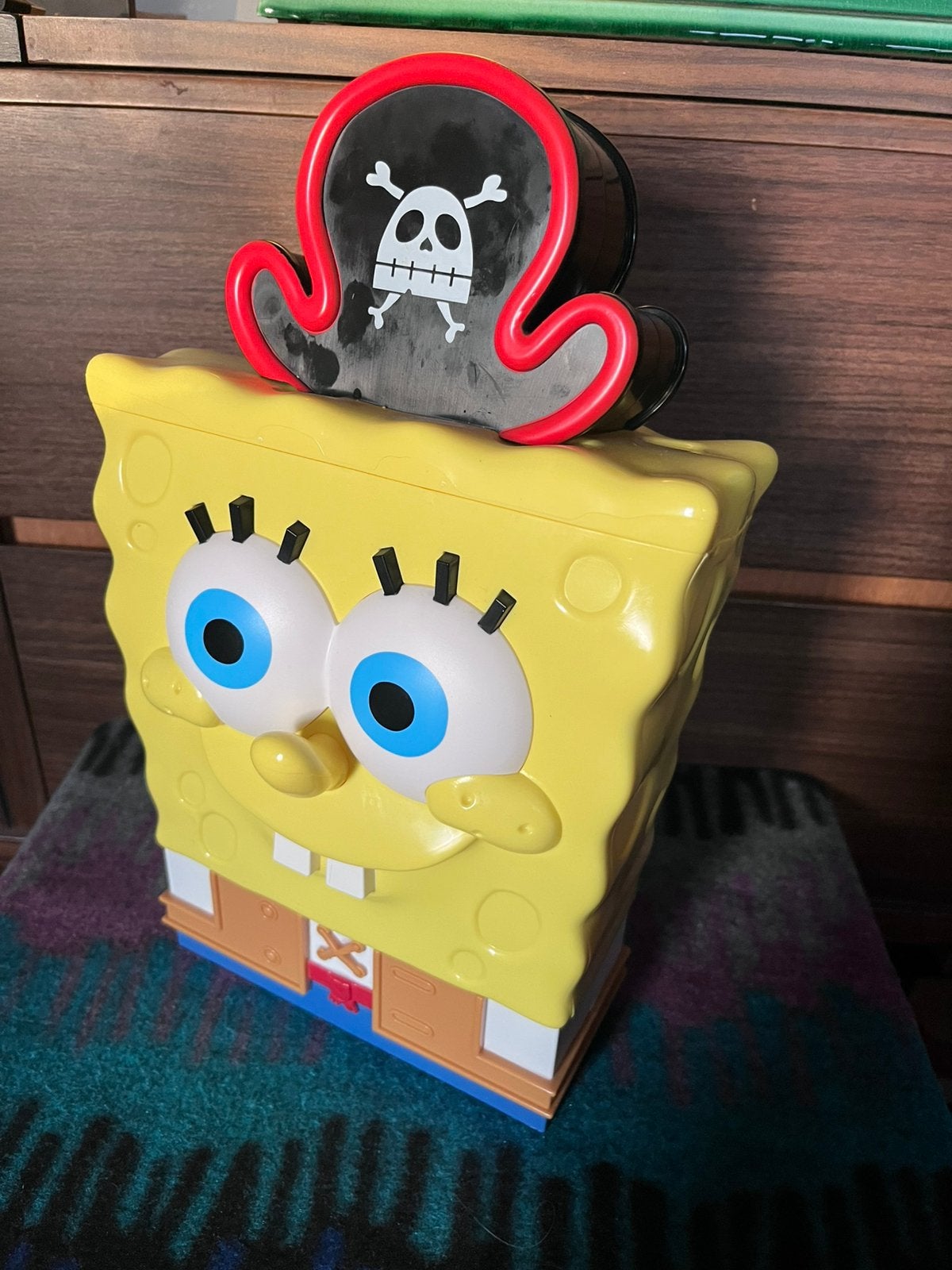Spongebob popcorn bucket, Ophalen of Verzenden, Zo goed als nieuw