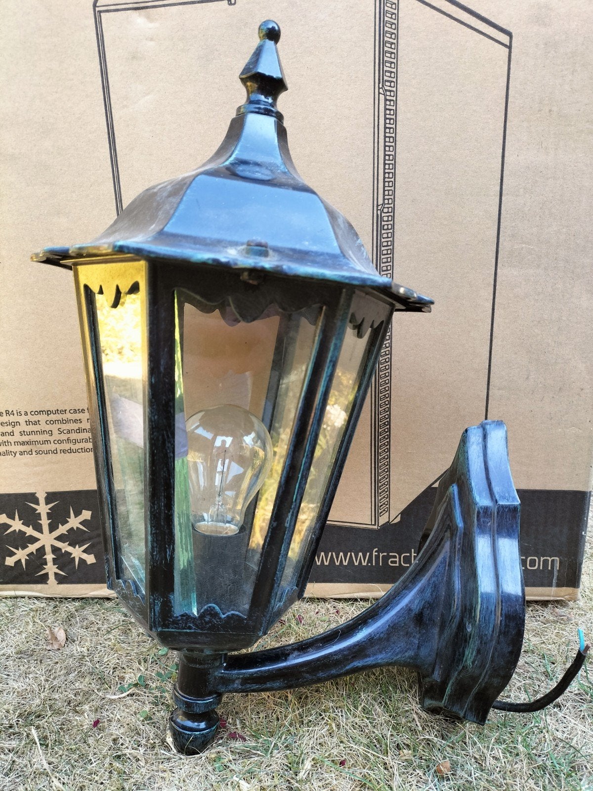 Klassieke buitenlampen (2 stuks), Wandlamp, Aluminium, Ophalen of Verzenden, 50 tot 250 watt