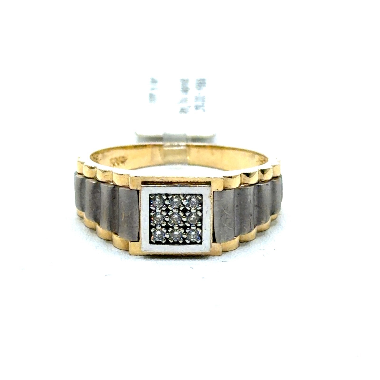 Gouden heren ring 14karaat, 19 tot 20, Nieuw, Ophalen of Verzenden, W
