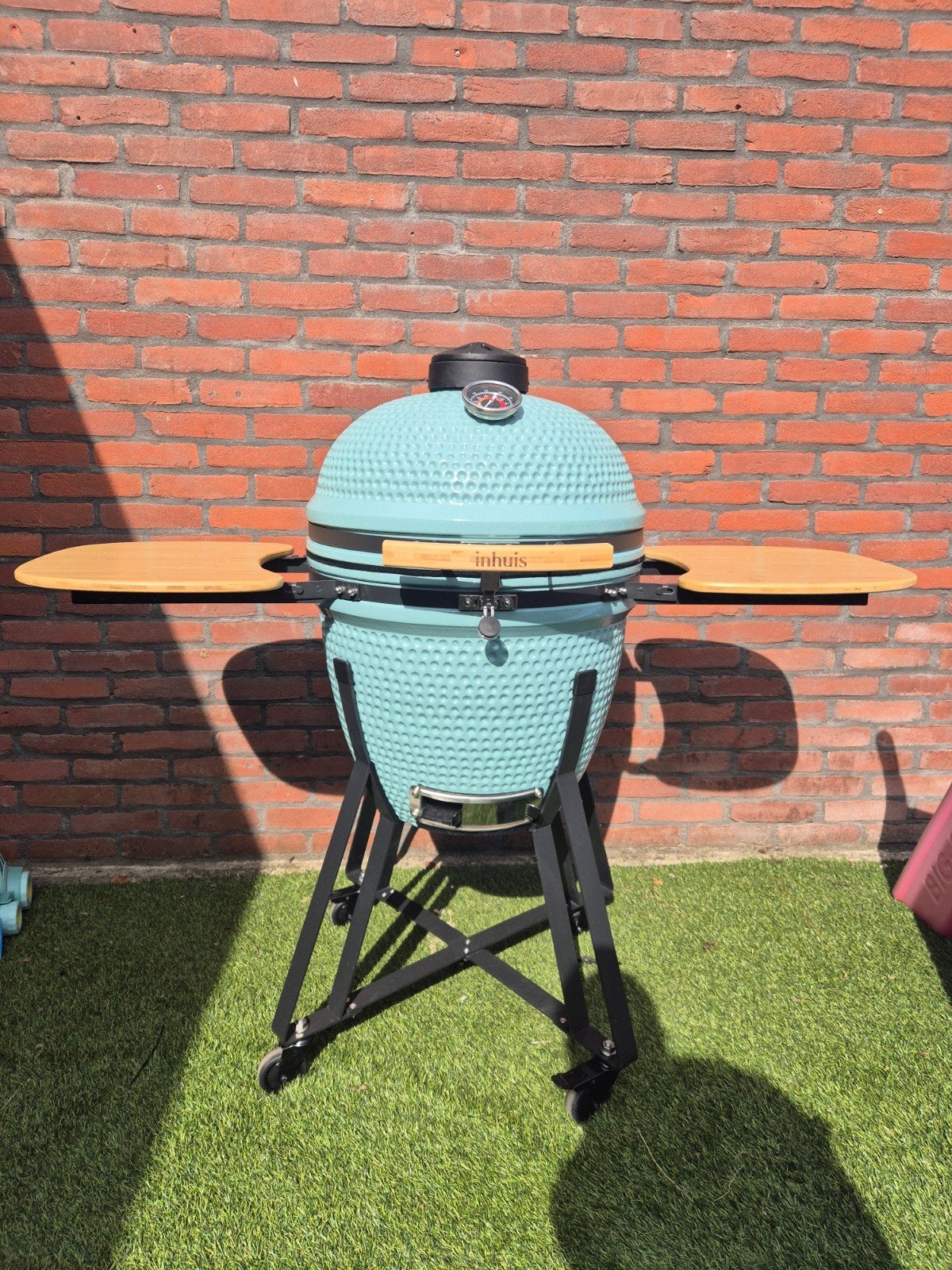 Nieuwe 21 inch YNNI Kamado BBQ in Cyaan!, Ophalen, Nieuw, YNNI