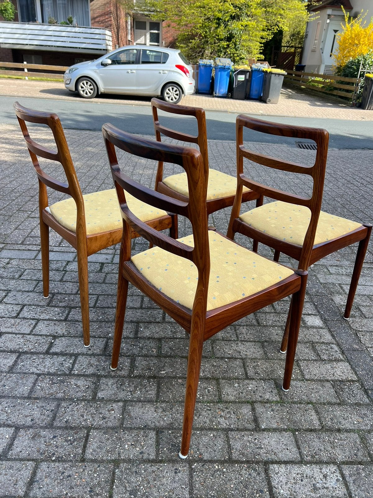 Casala eetkamer stoelen design, Ophalen, Gebruikt, Mid century, Bruin