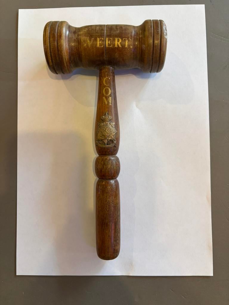 Voorzitters  hamer ( korps mariniers ), Antiek en Kunst, Curiosa en Brocante, Ophalen of Verzenden