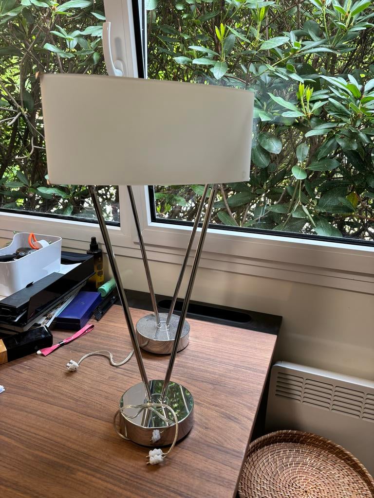 Leucos tafellamp - Modern design, Ophalen of Verzenden, Gebruikt, Metaal