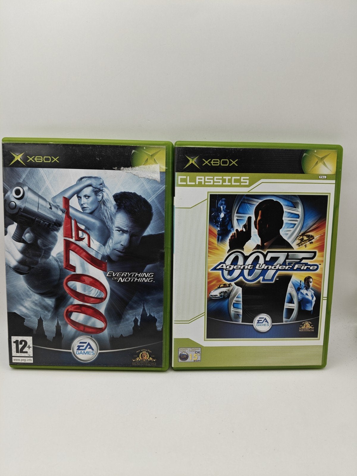 2x James Bond 007 Xbox Classic Bundel, Avontuur en Actie, Gebruikt, Electronic Arts, 1 speler