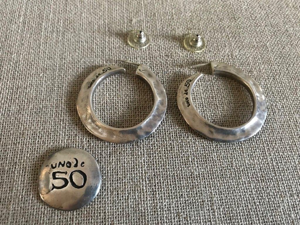 Uno de 50 oorbellen (120) creolen, Overige materialen, Nieuw, Ophalen of Verzenden, Knopjes of Stekers