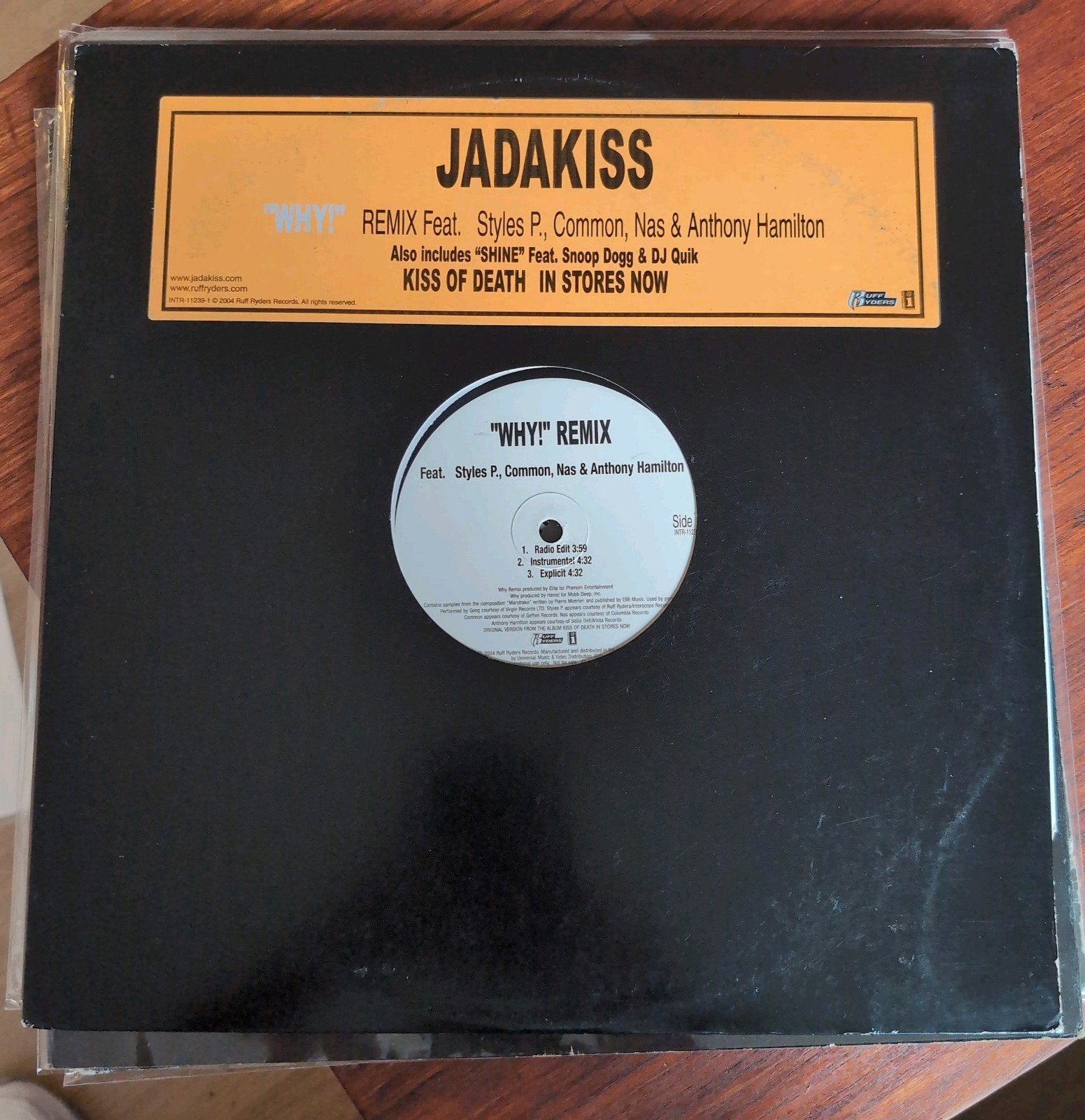 Jadakiss - "Why!" Remix / "Shine" (Vinyl Single), Gebruikt, Originele persing, Ophalen of Verzenden, EP