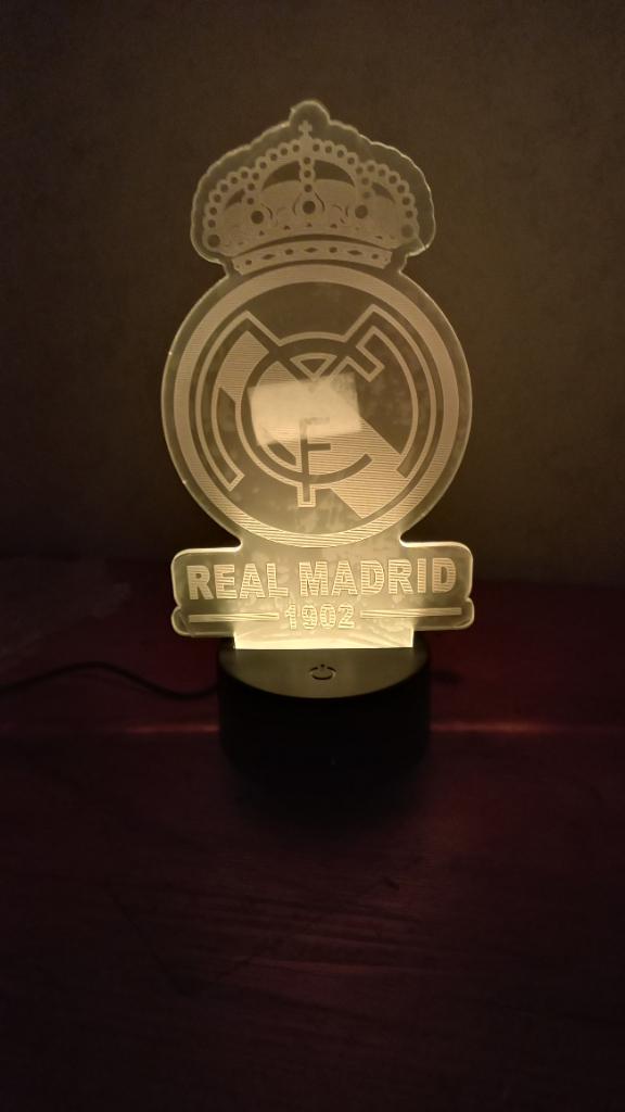 3d led lampje Real Madrid, Ophalen of Verzenden, Nieuw, Minder dan 50 cm