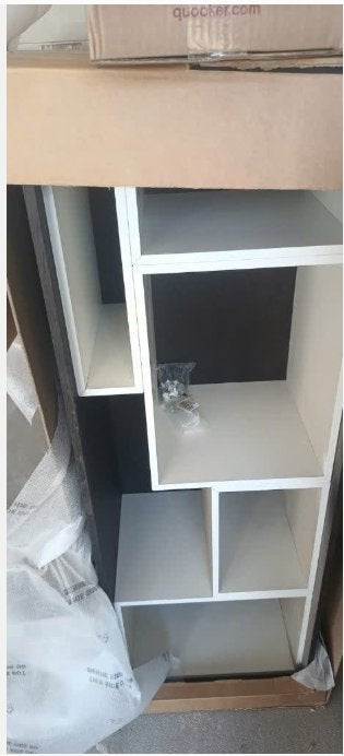 KVIK wandkast Legno dark oak, Met plank(en), 100 tot 150 cm, Ophalen of Verzenden, Minder dan 100 cm