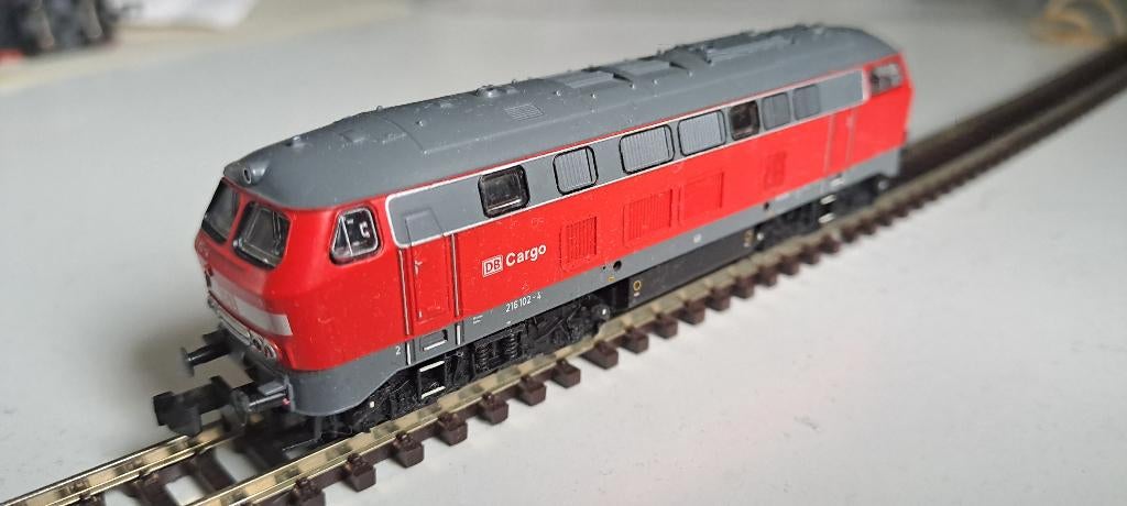 Brawa br216 db cargo diesellok, Overige merken, Ophalen of Verzenden, Zo goed als nieuw, Gelijkstroom