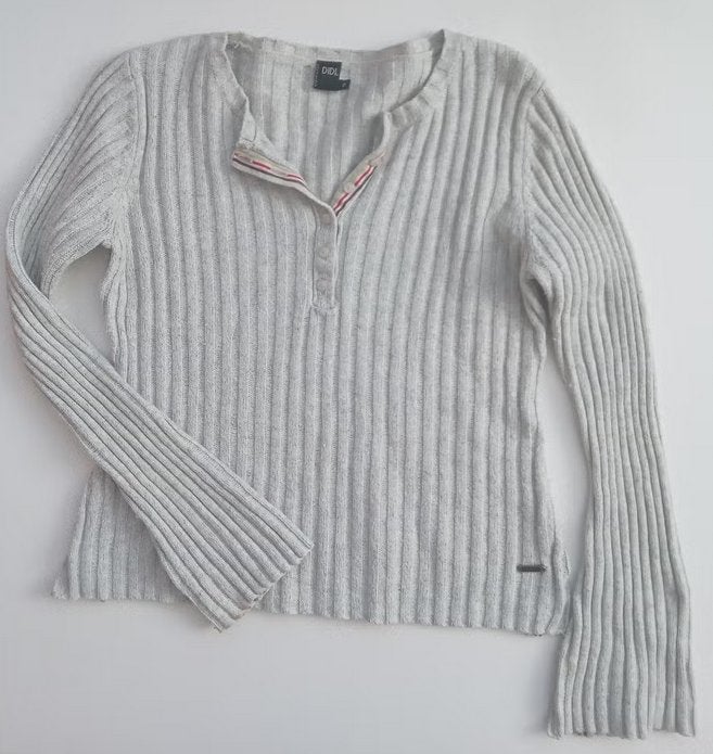 Didi katoen en wol trui met ribbels, maat 2 / M, Verzenden, Didi, Zo goed als nieuw, Angelschoice@gmail.com