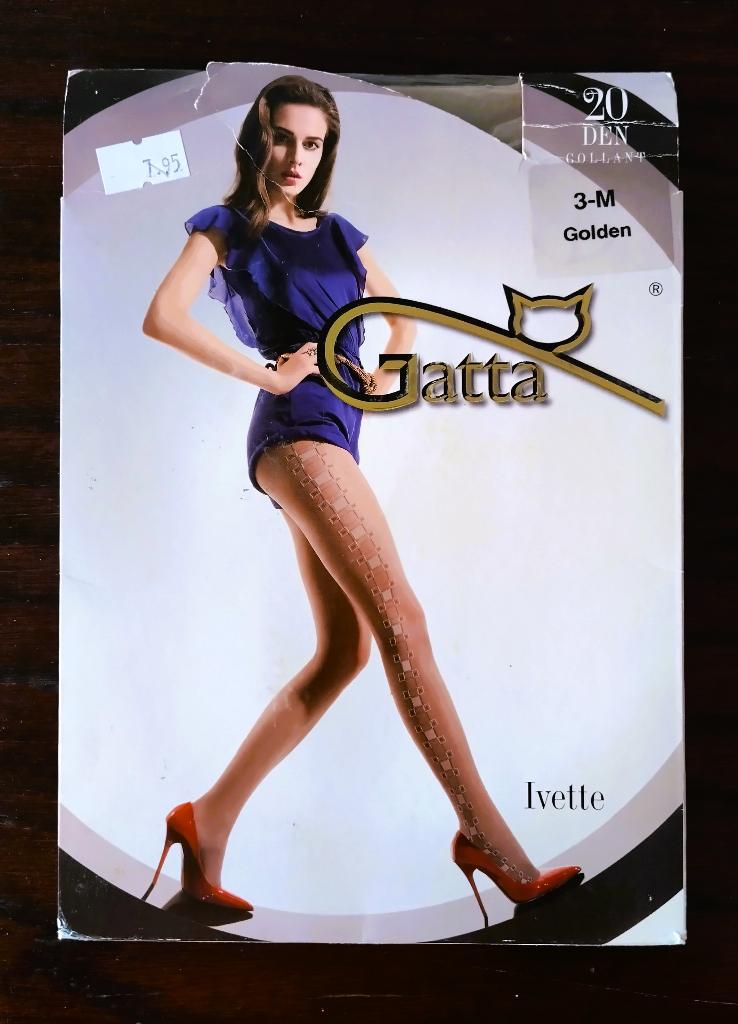 Gatta Fashion Panty, Ivette, 20 Denier, Medium, Golden, Beige, Nieuw, Maat 40/42 (M), Ophalen of Verzenden