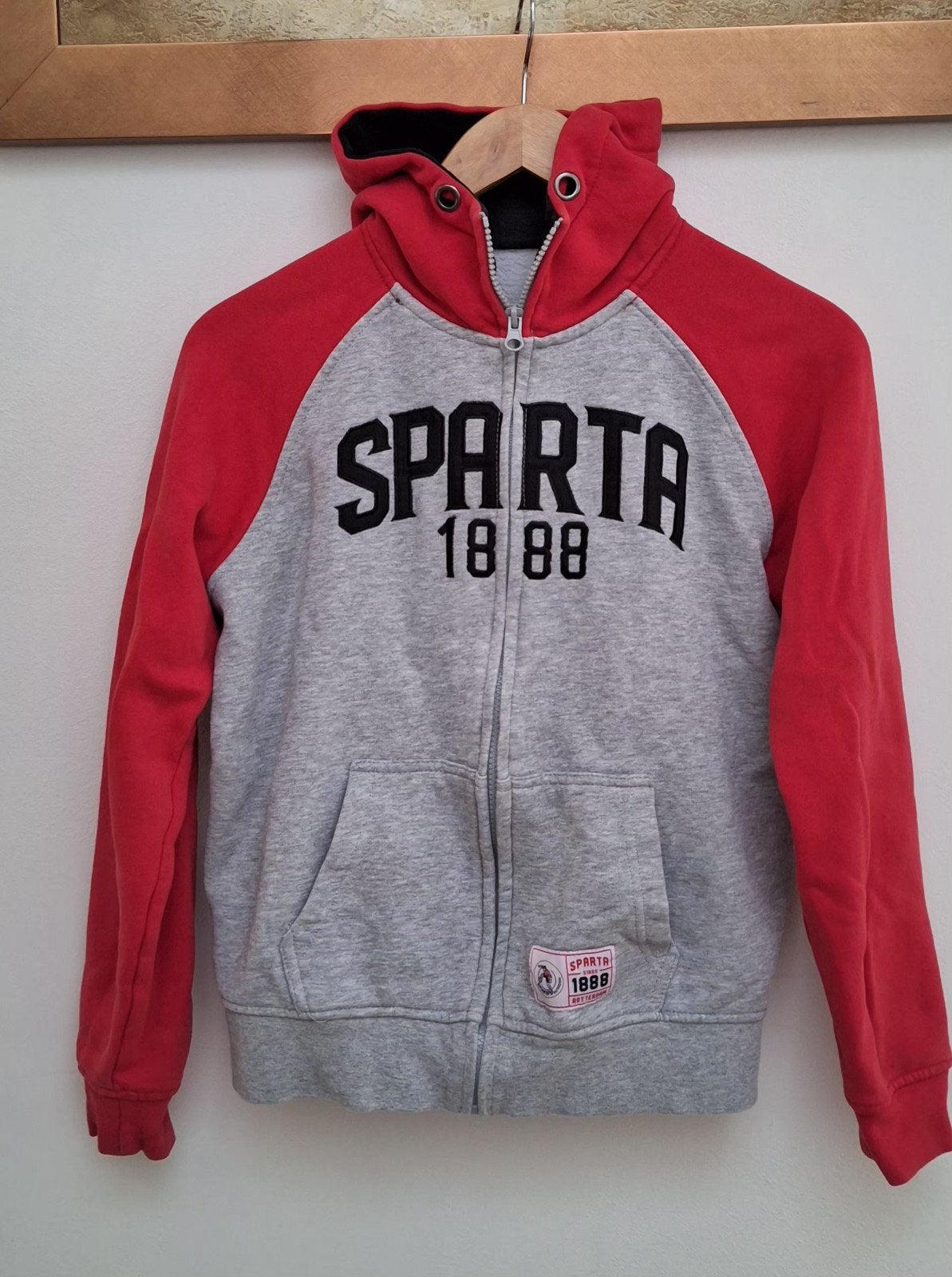 Mooie warme Sparta hoodie vest maat 158-164, Kleding | Heren, Ophalen of Verzenden, Zo goed als nieuw, Overige maten, Grijs